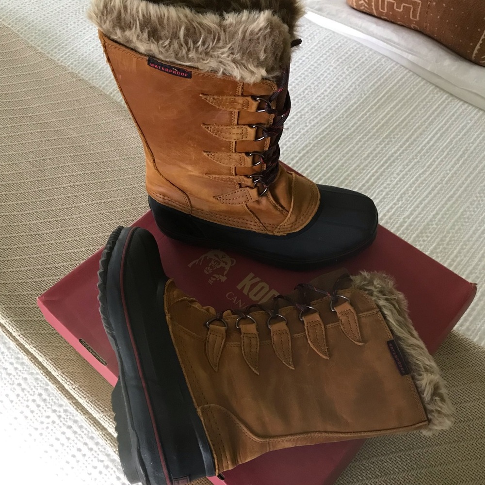 Kodiak Skyla Tall Winter Boots, Size 10, Caramel